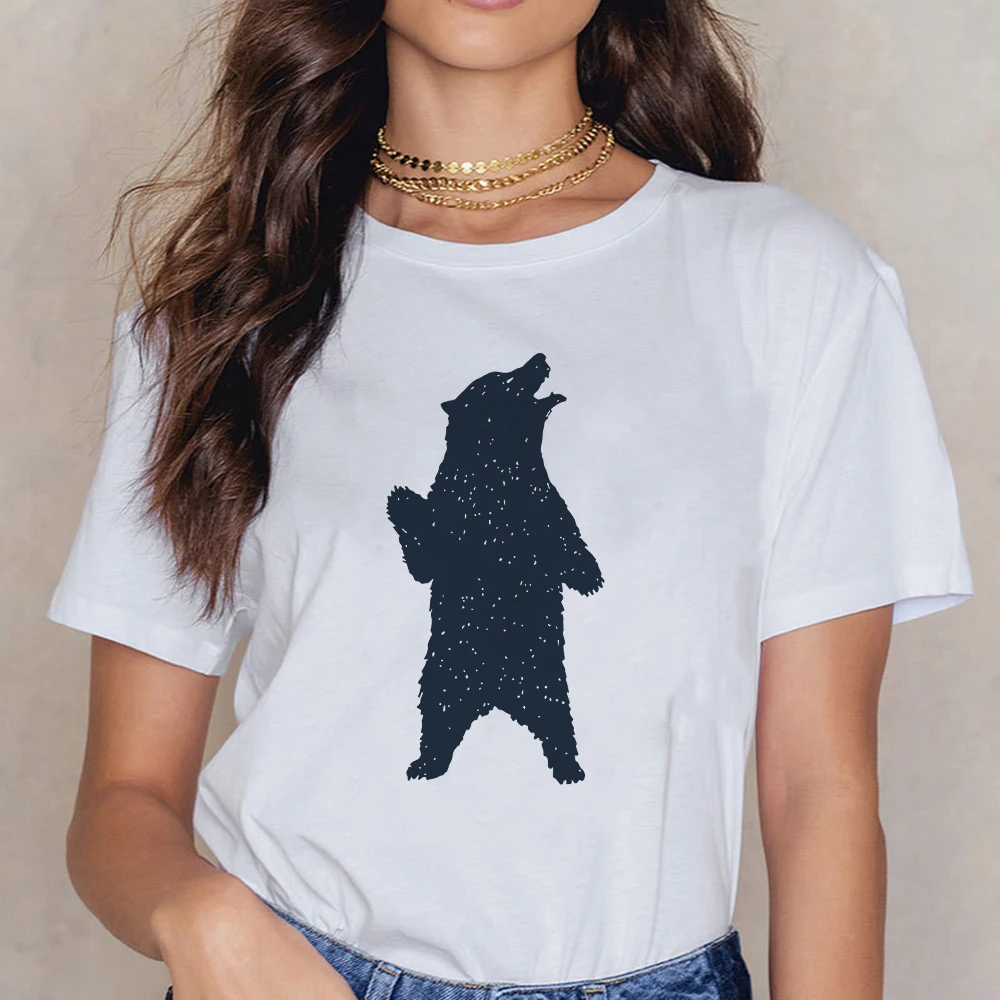 

Cosmic Belief Bear Print Gothic Women T-shirts 2021 Spring Ulzzang Streetwear Tshirt Tops Oversize New Arrivals